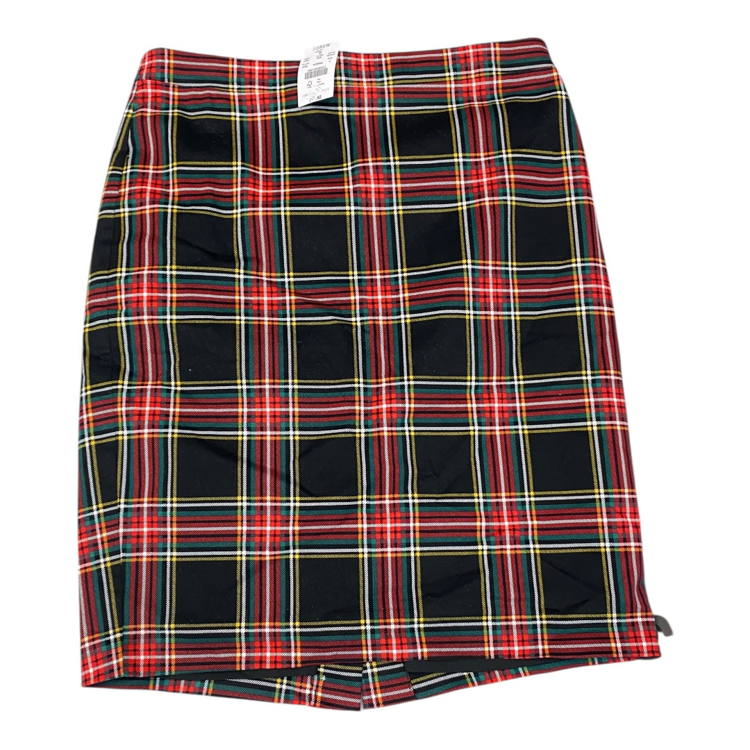 Skirt Midi By J. Crew In Plaid Pattern, Size:4