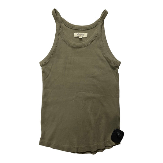 Top Sleeveless By Madewell In Green, Size:S