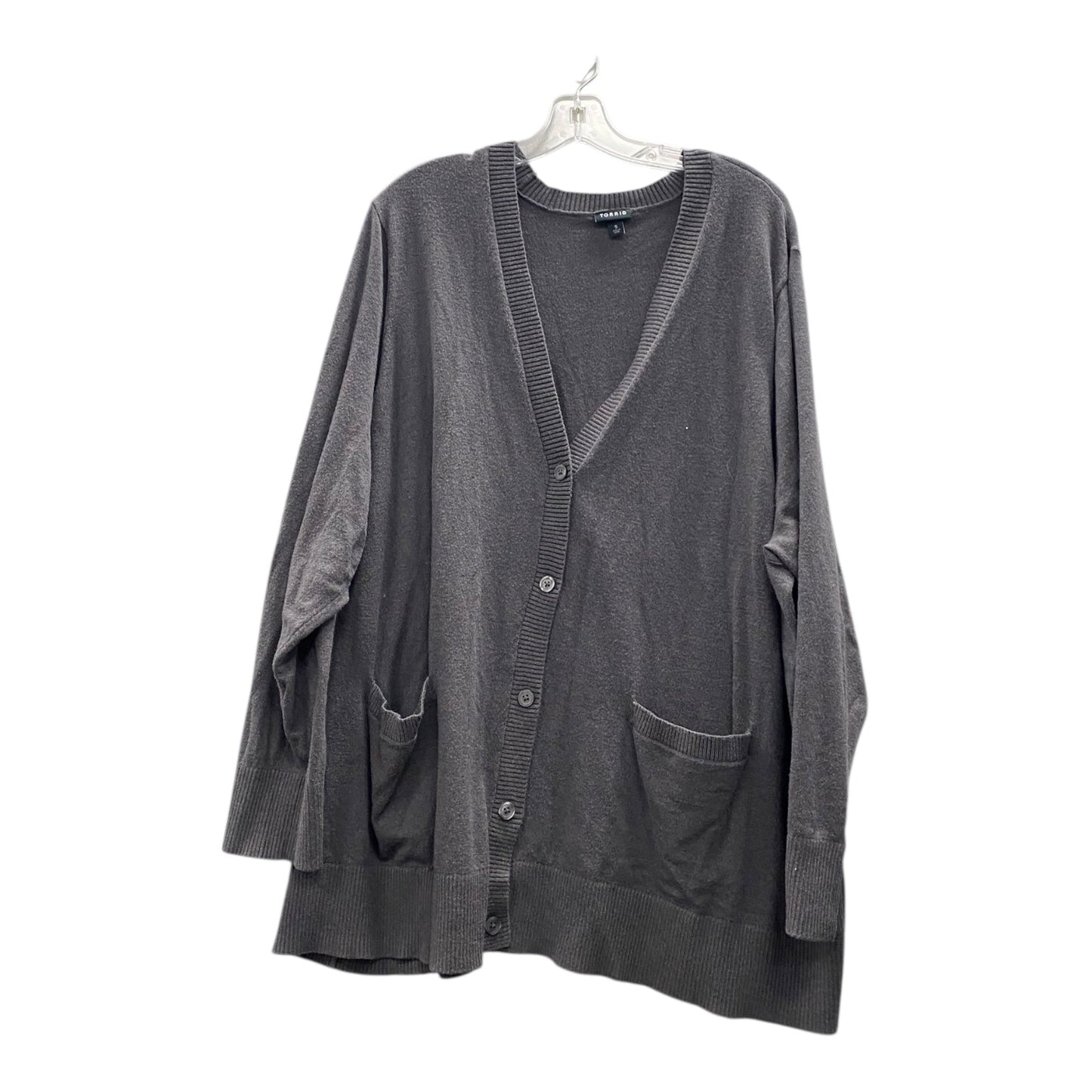 Cardigan By Torrid In Grey, Size:5