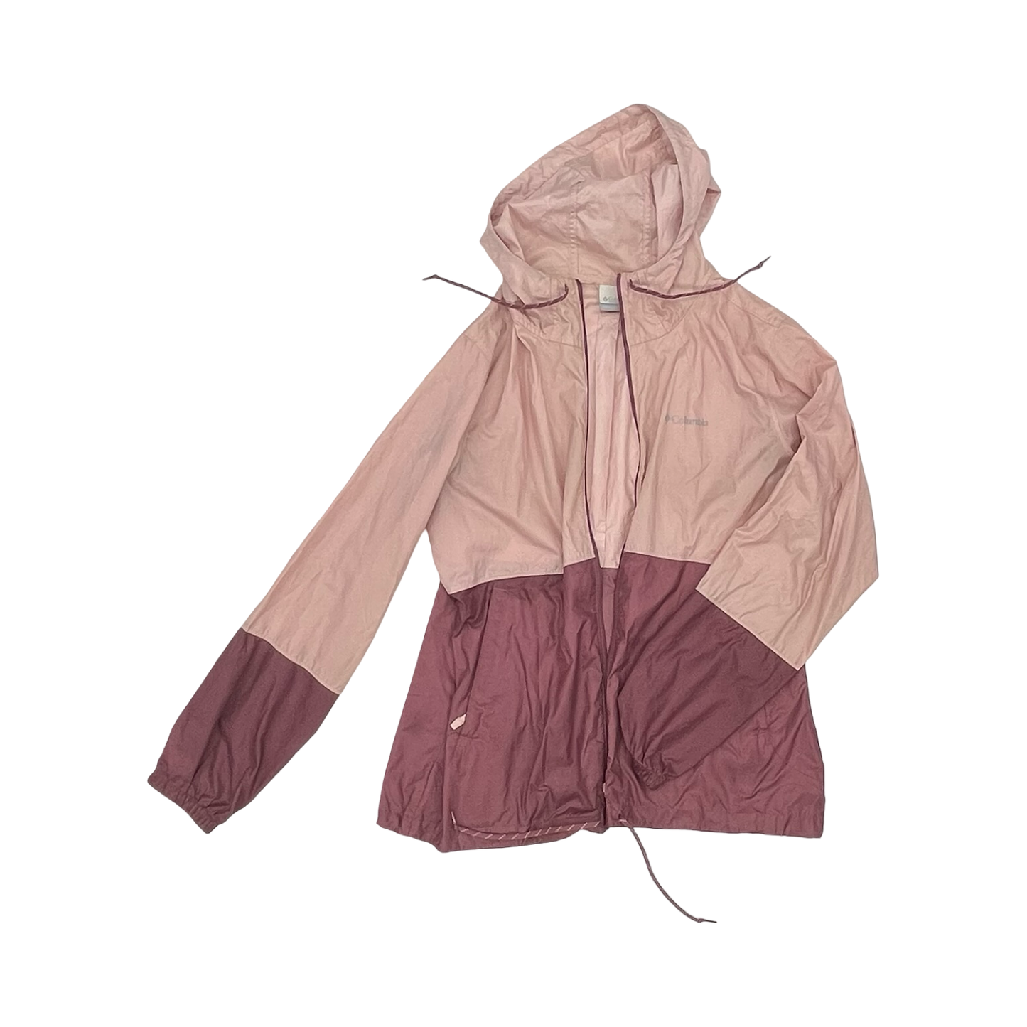 Jacket Windbreaker By Columbia In Pink, Size:L