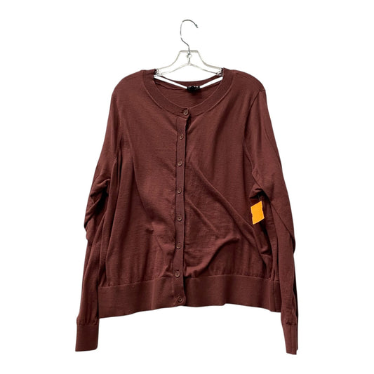 Sweater Cardigan By Torrid In Maroon, Size:3X