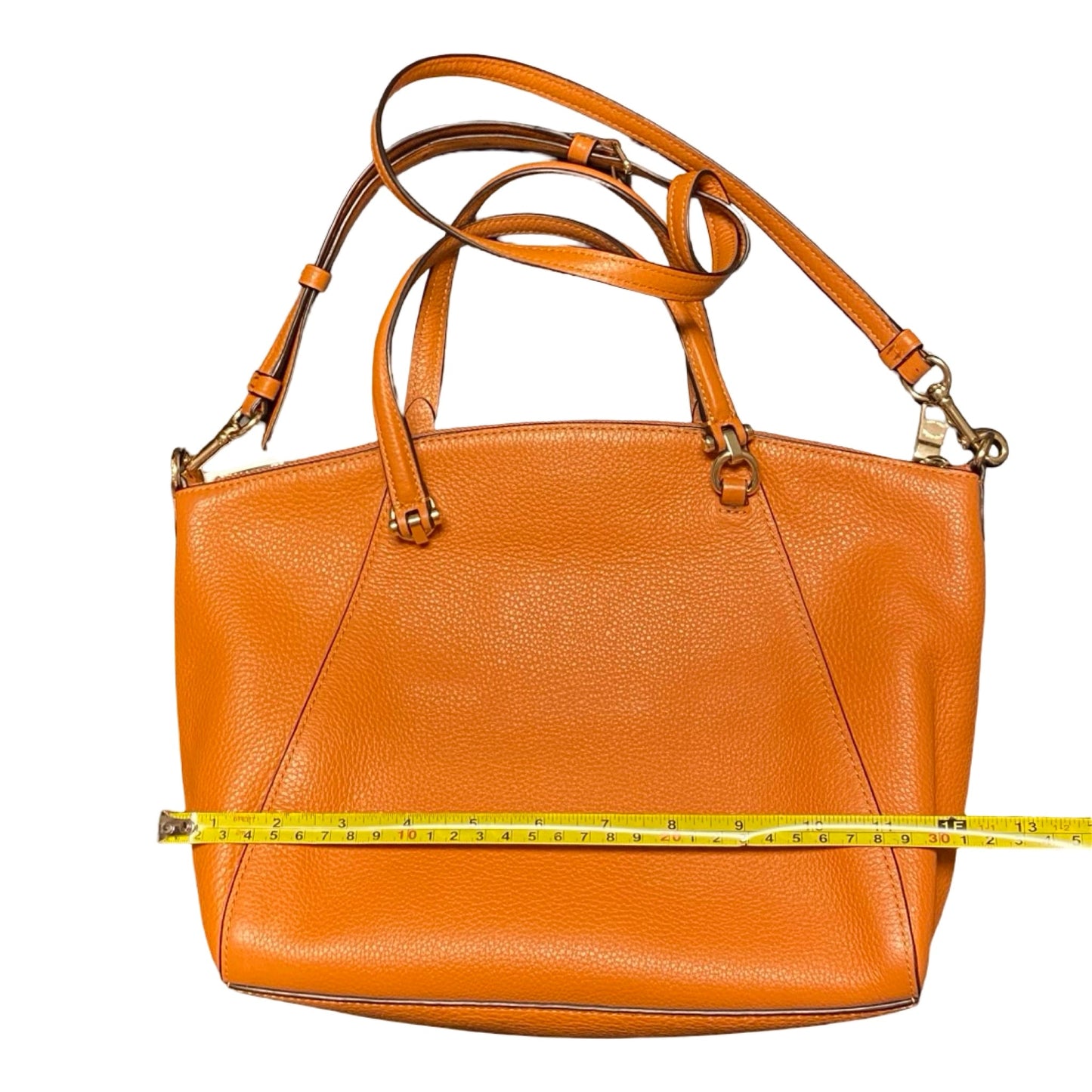 Handbag Designer By Coach In Orange, Size:Medium