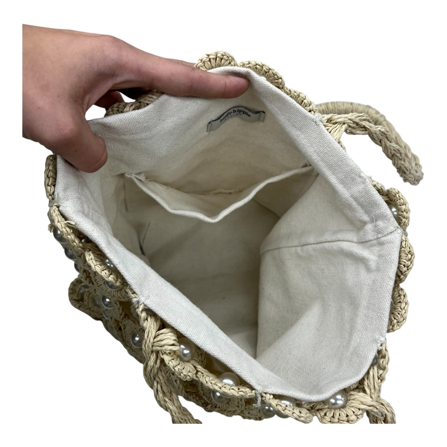 Handbag By Haute Hippie In Tan, Size:Medium