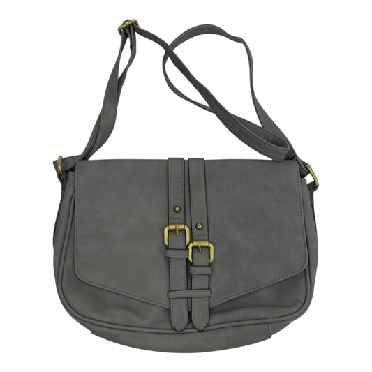 Crossbody By Merona In Grey, Size:Medium