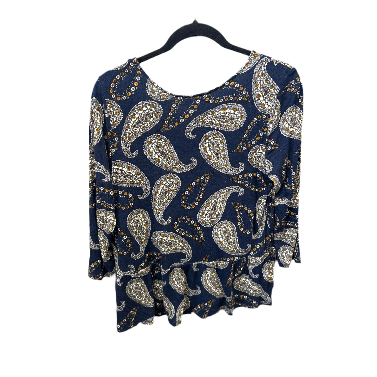 Top Long Sleeve By Loft In Blue, Size: M