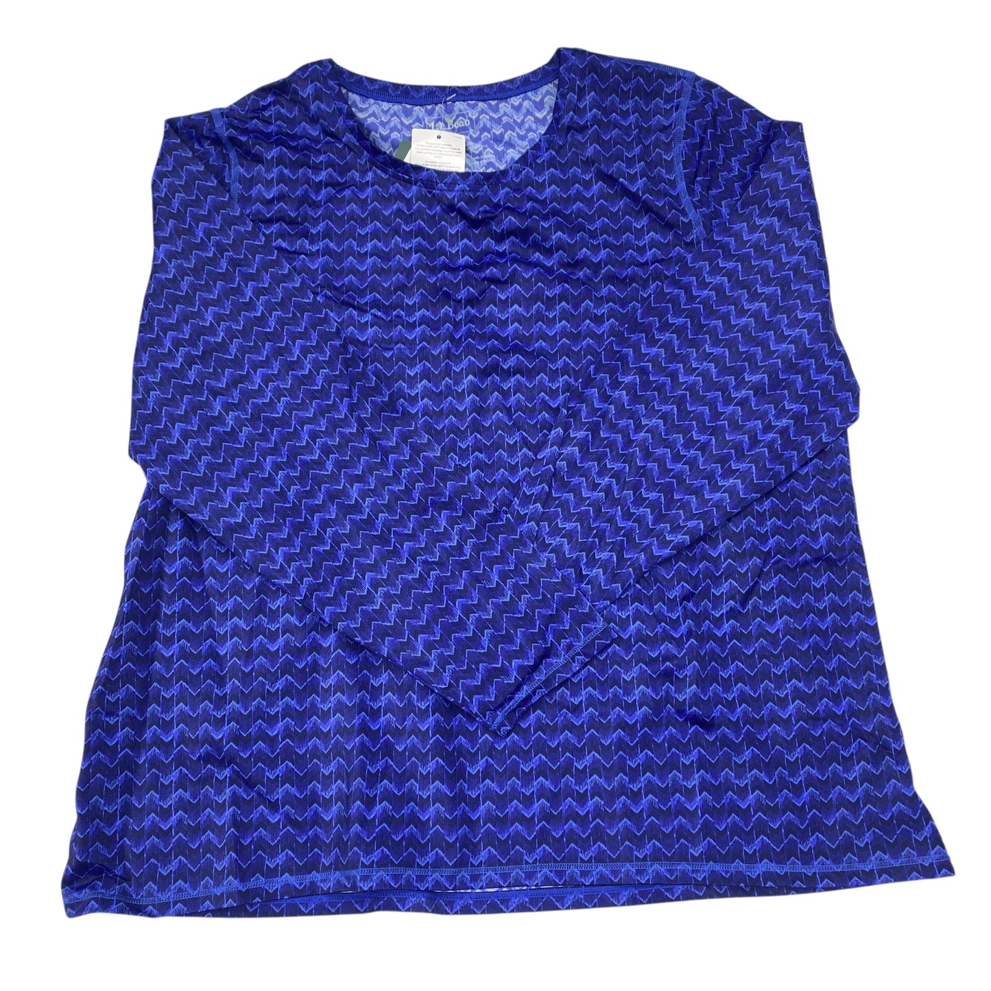 Swimsuit Top By L.L. Bean In Blue, Size:1X