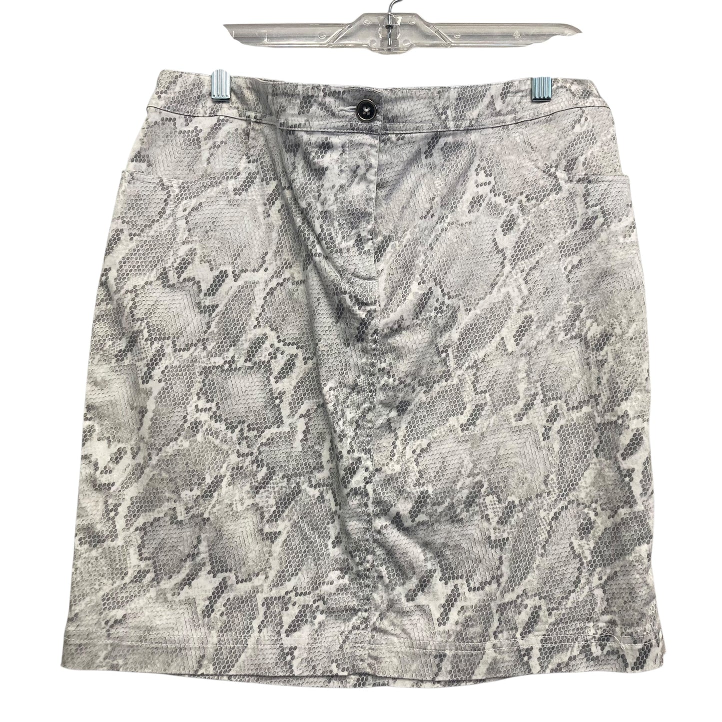 Skirt Mini & Short By Chicos In Snakeskin Print, Size:12