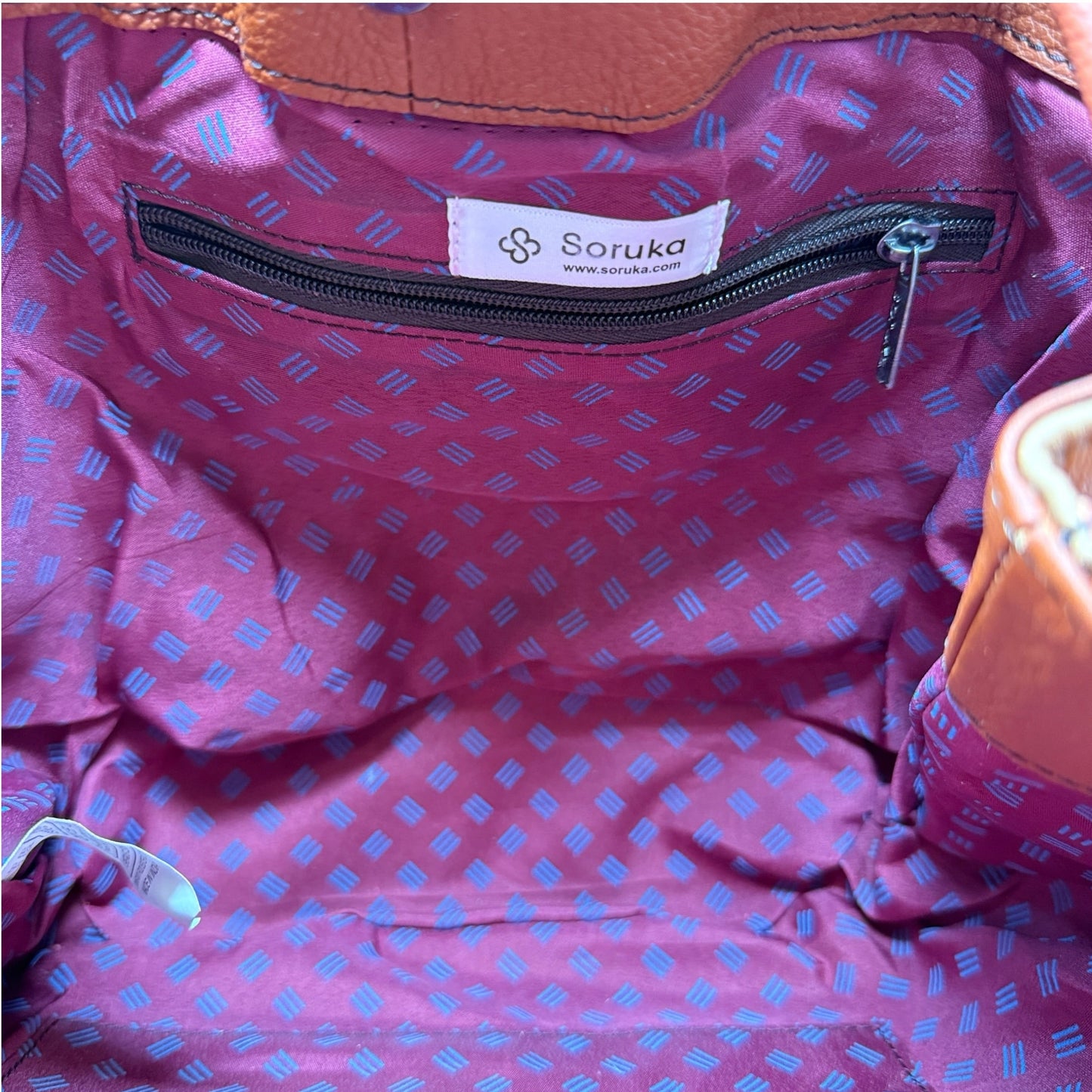 Boston Recycled Leather Tote By Soruka, Size: Medium