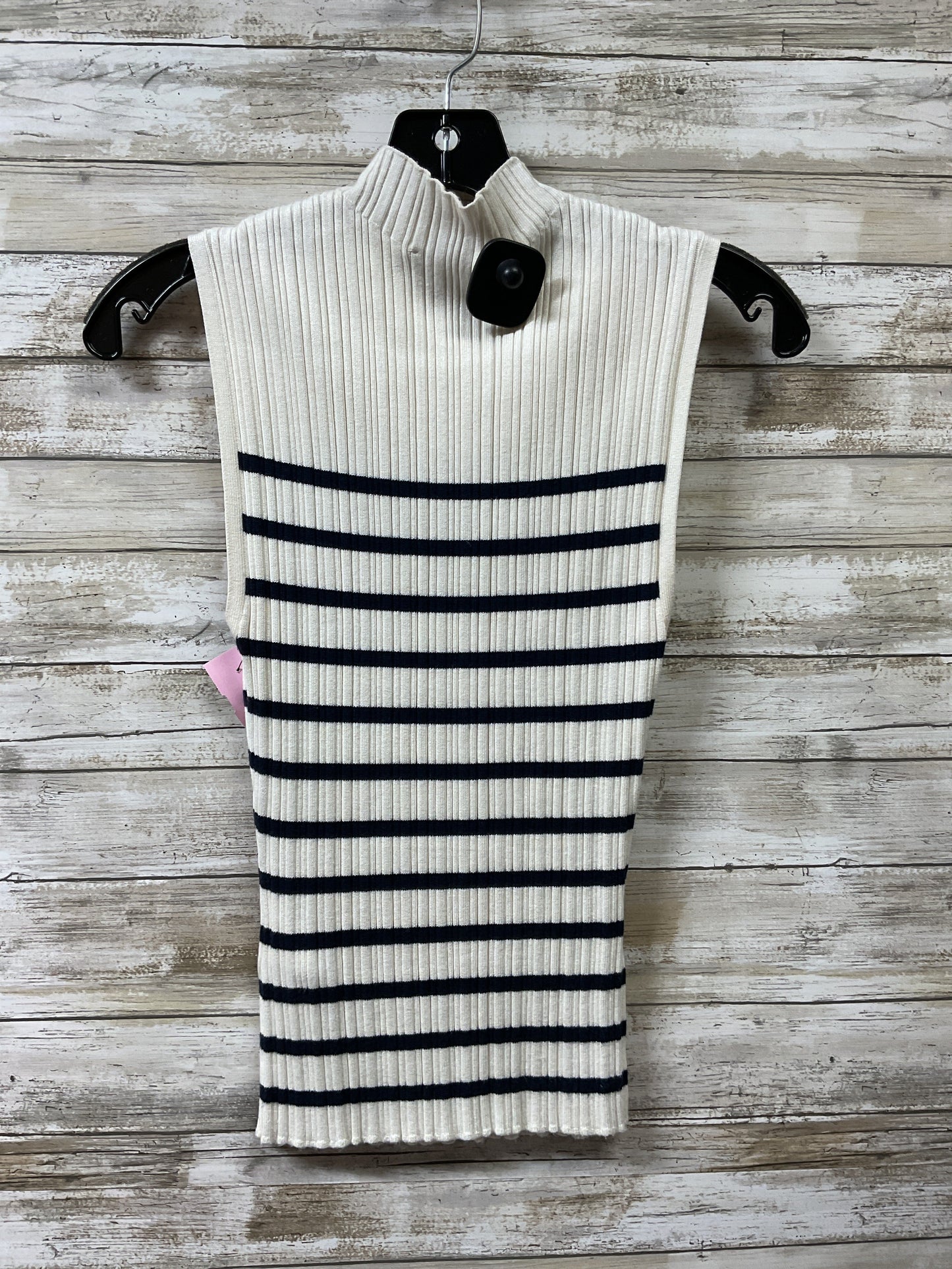 Top Sleeveless By Abercrombie And Fitch In Blue & White, Size:S