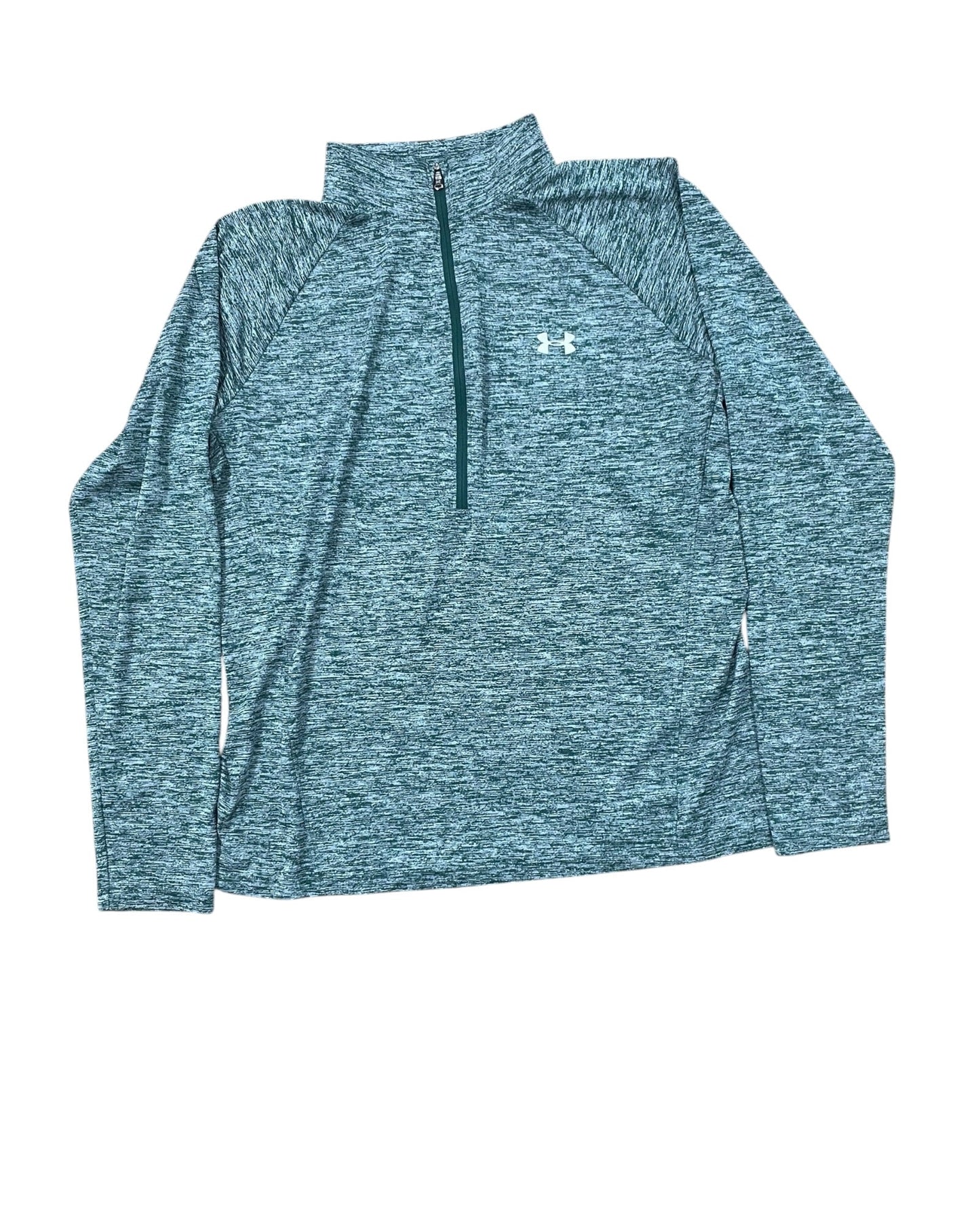 Athletic Top Ls Collar By Under Armour In Green, Size:Xl