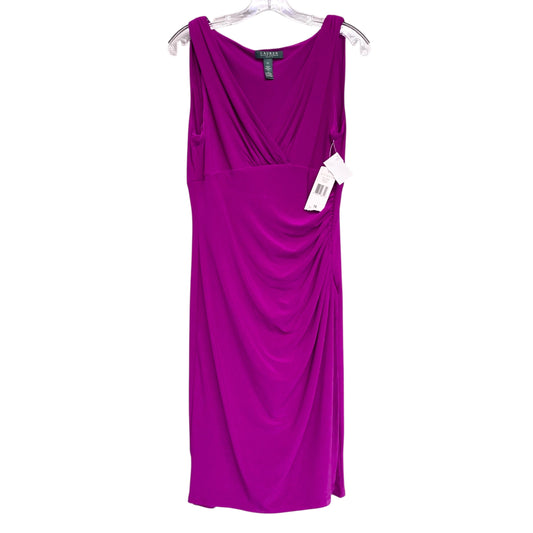 Dress Party Short By Lauren By Ralph Lauren In Purple, Size:M