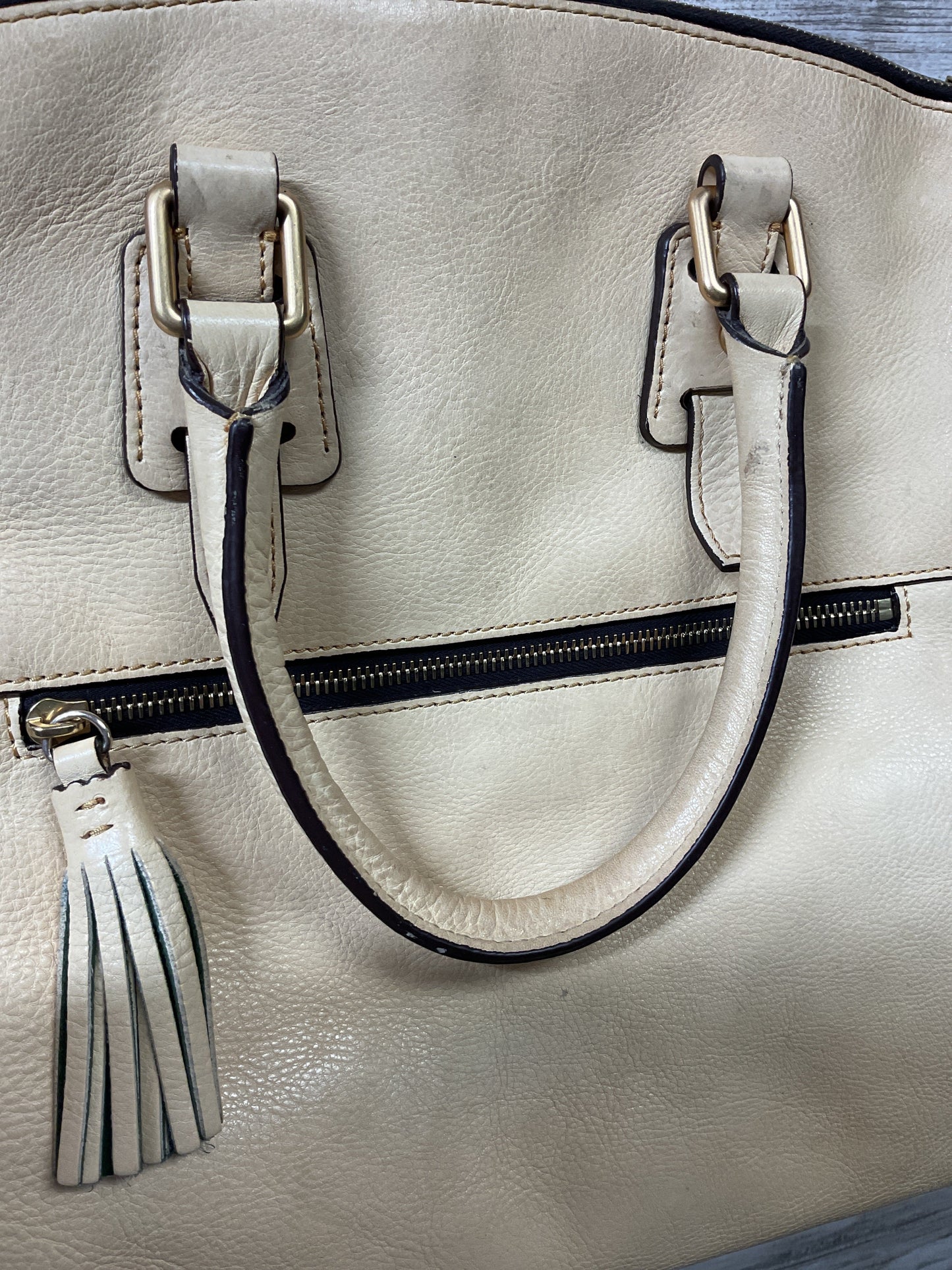 Handbag Designer By Dooney And Bourke In Tan, Size:Large