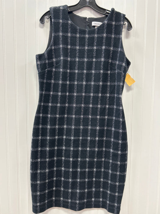 Dress Work By Calvin Klein In Black, Size:12