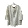Top 3/4 Sleeve By Chicos In White, Size:L