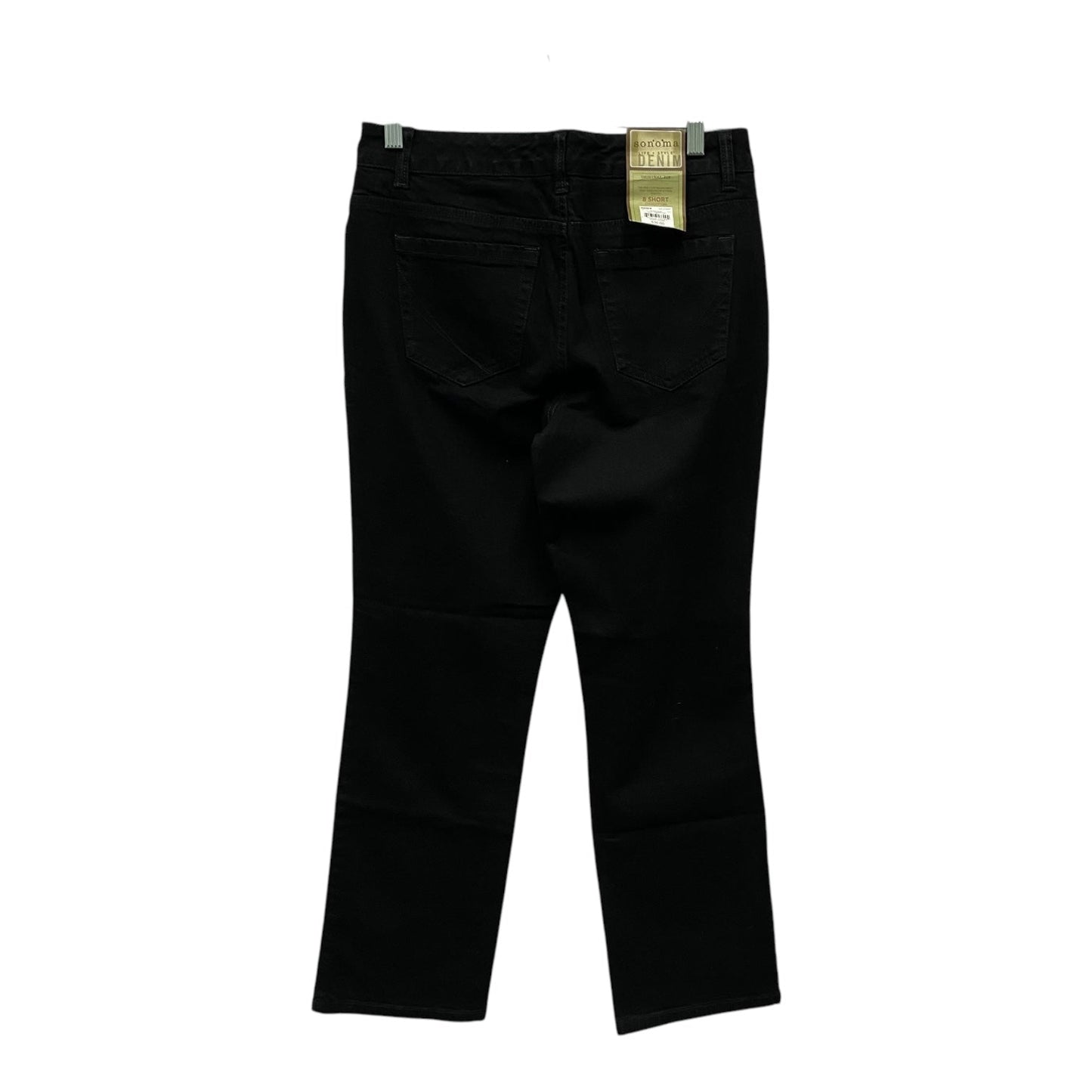 Jeans Straight By Sonoma In Black, Size:8