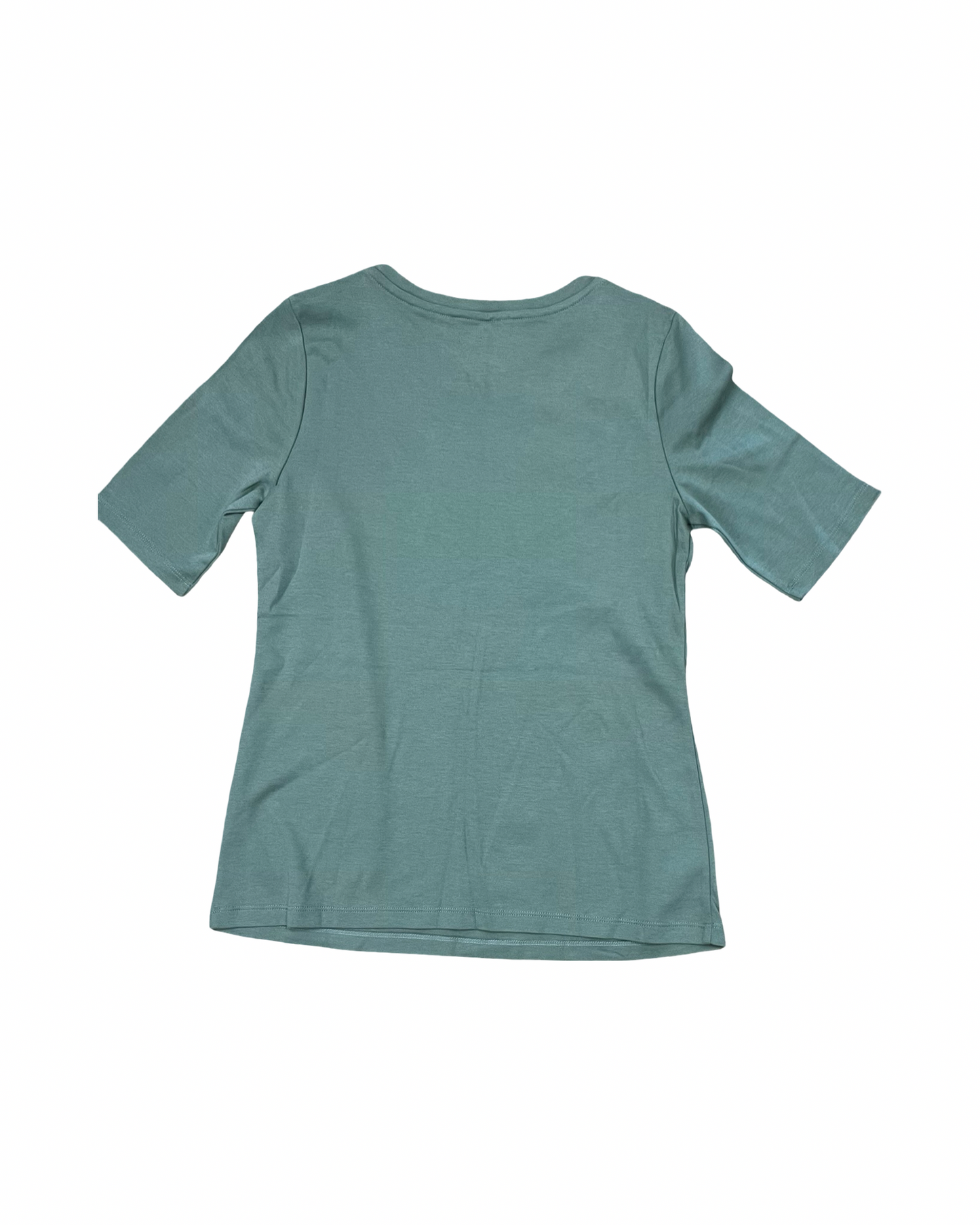 Top Ss Basic By Isaac Mizrahi In Green, Size:Xs