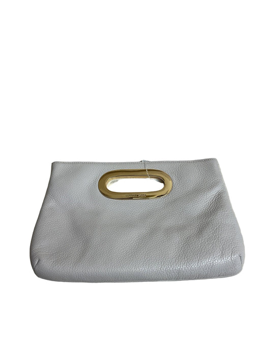 Clutch Designer By Michael Kors In Cream, Size:Medium
