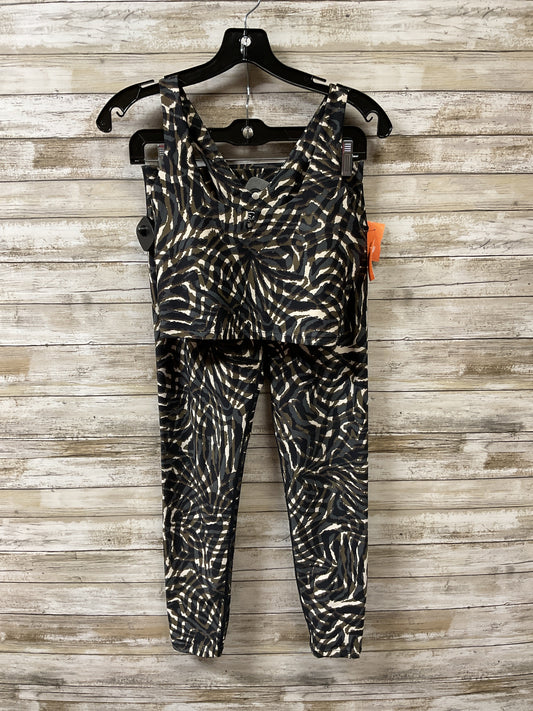 Athletic Pants 2Pc By Sage In Black & Tan, Size:M