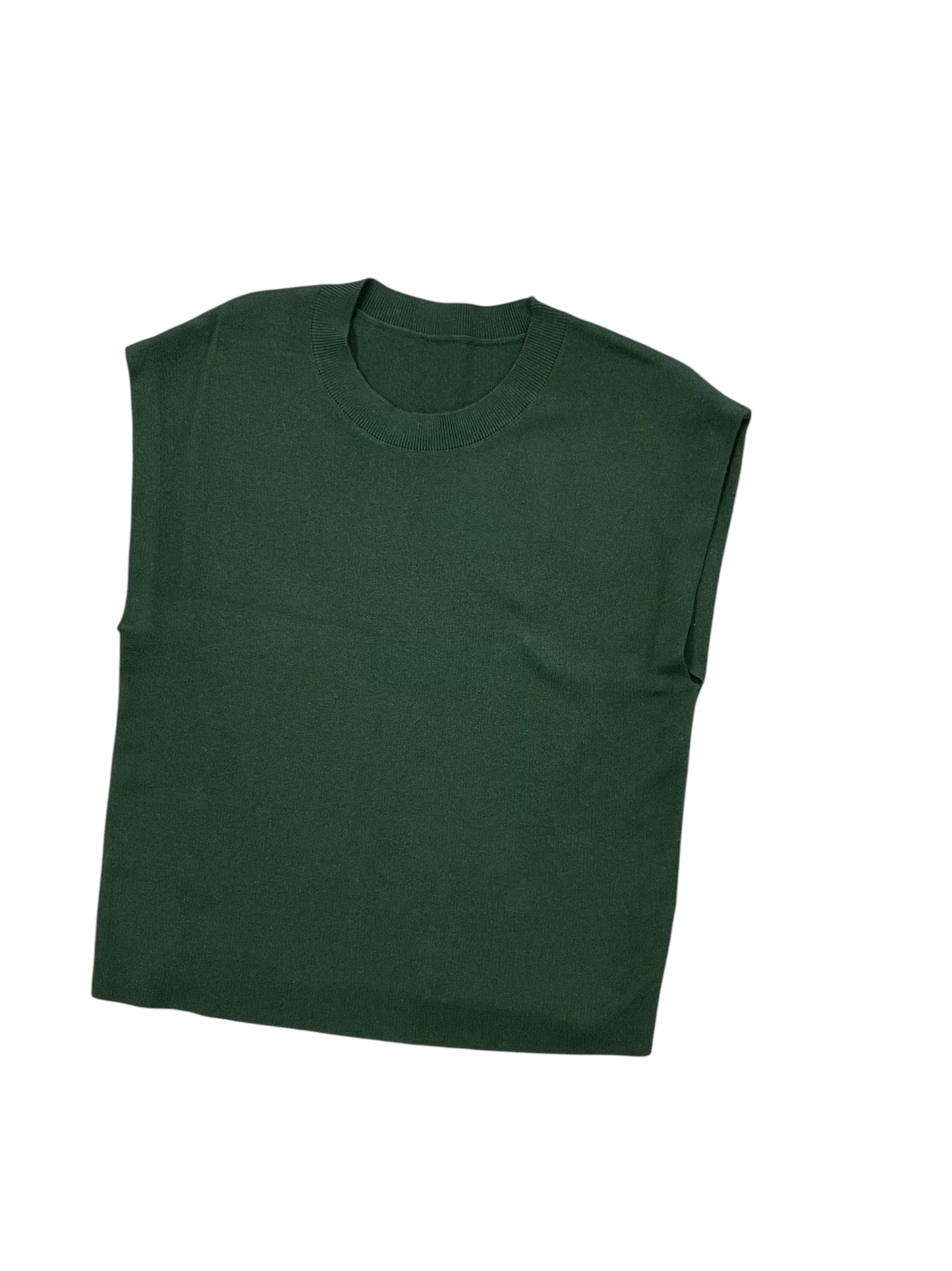 Sweater Ss By Clothes Mentor In Green, Size:M