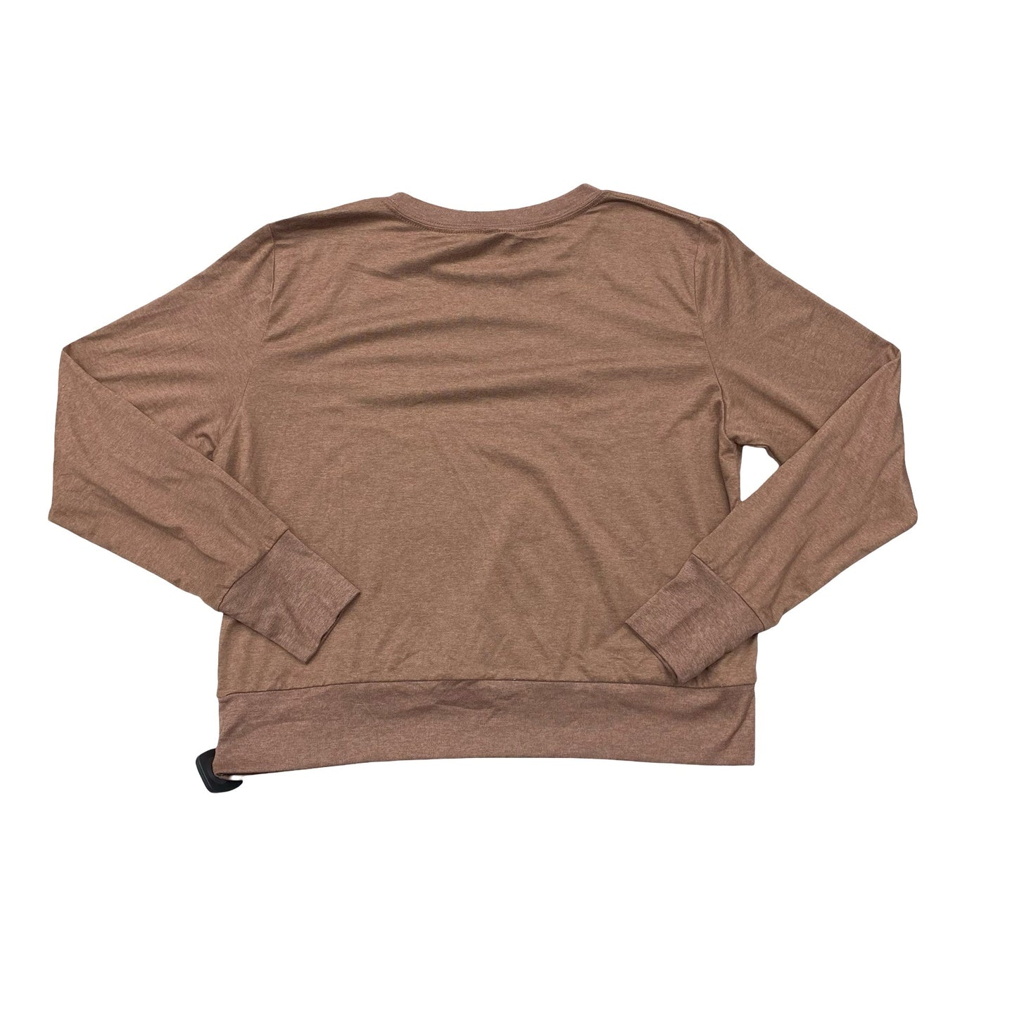 Athletic Top Ls Crewneck By Vuori In Brown, Size:L