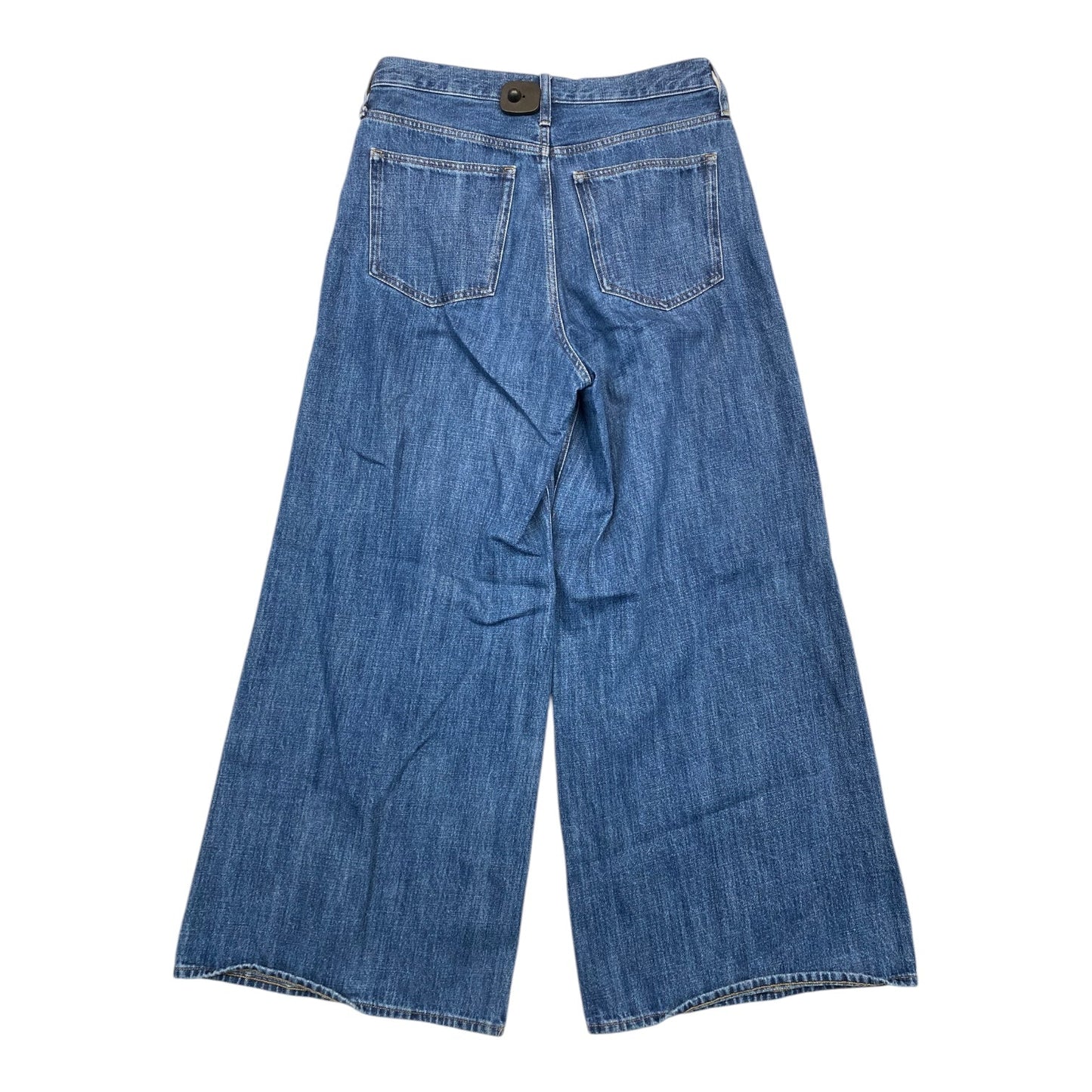 Jeans Wide Leg By J. Crew In Blue Denim, Size:10