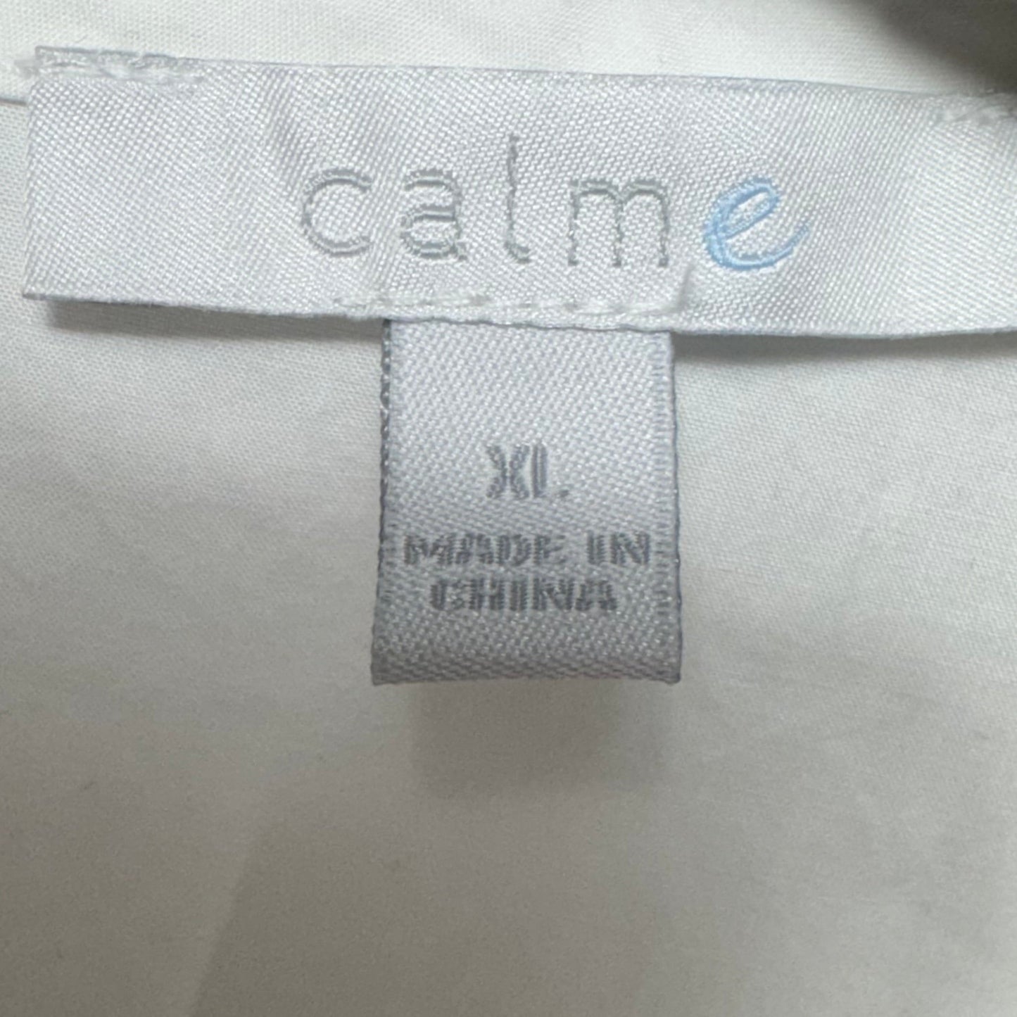 Long Bib Dress By Calme by Johnny Was In White, Size: XL