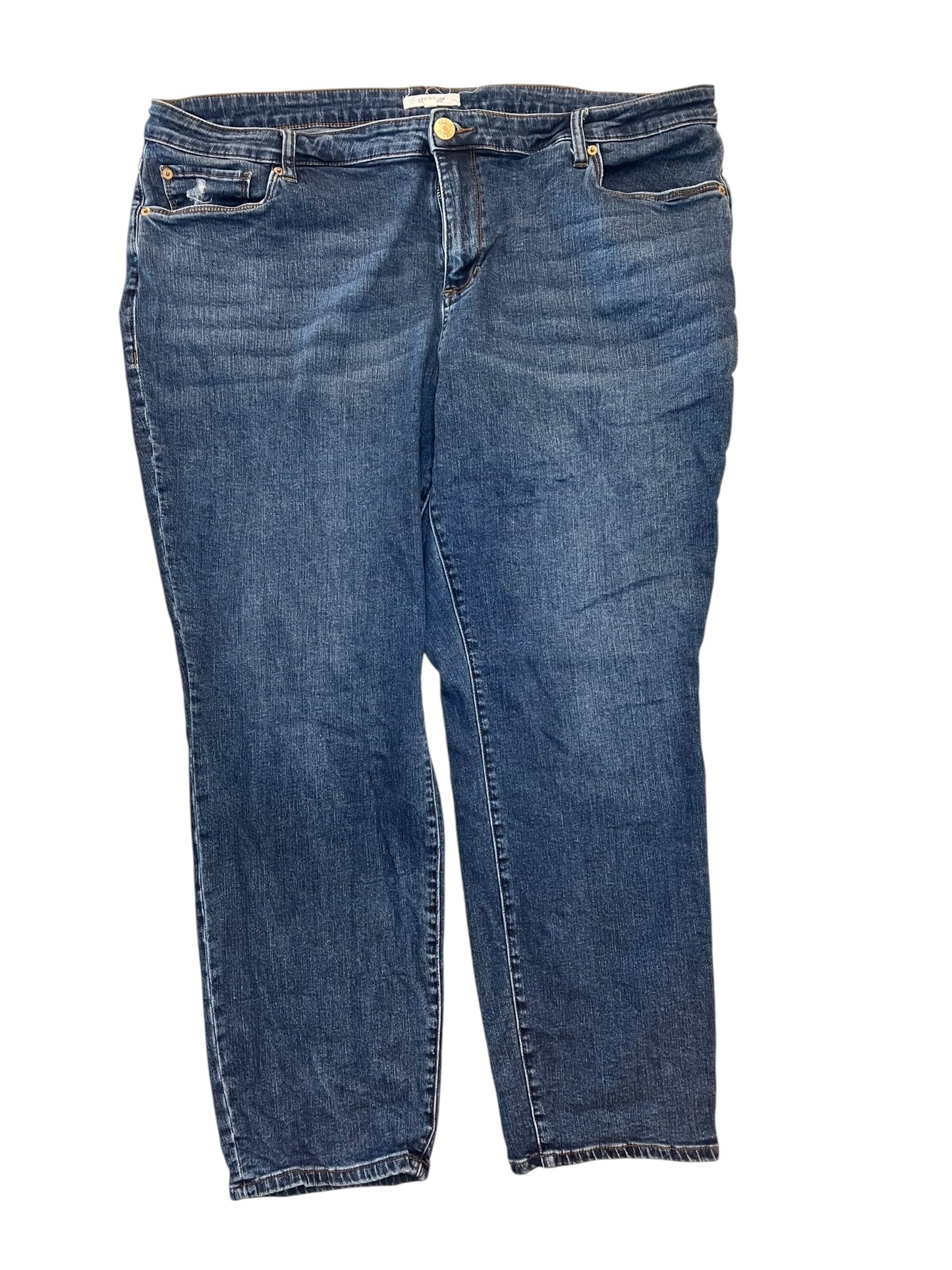Jeans Straight By Sts Blue In Blue Denim, Size:24