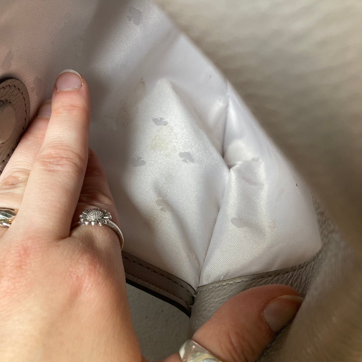 Crossbody Designer By Kate Spade In Grey, Size:Medium