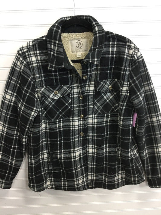 Jacket Fleece By Sage In Black, Size:L