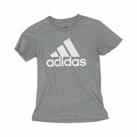 Athletic Top Ss By Adidas In Grey, Size:Xs