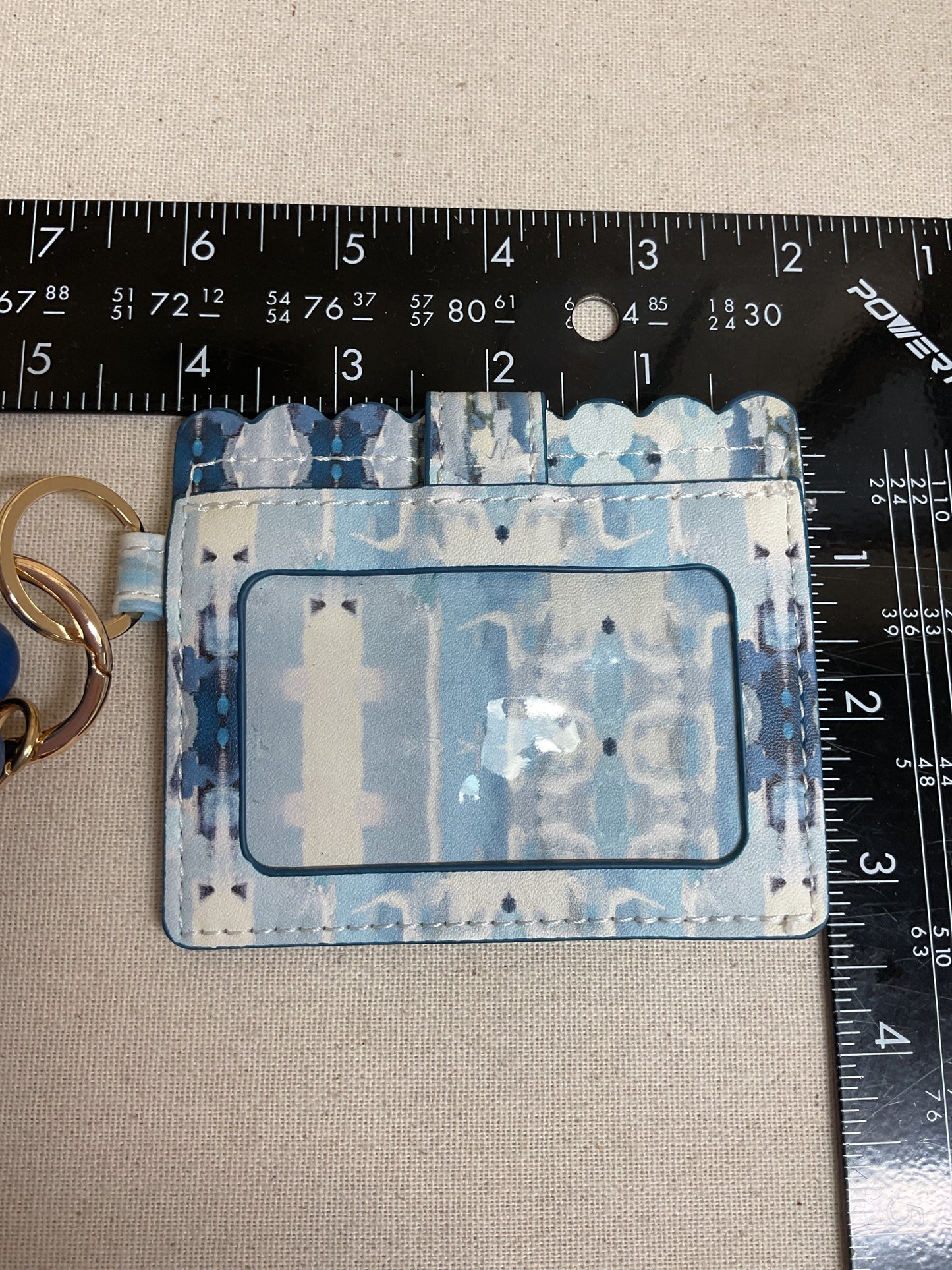 Wallet By Clothes Mentor In Blue & White, Size:Small