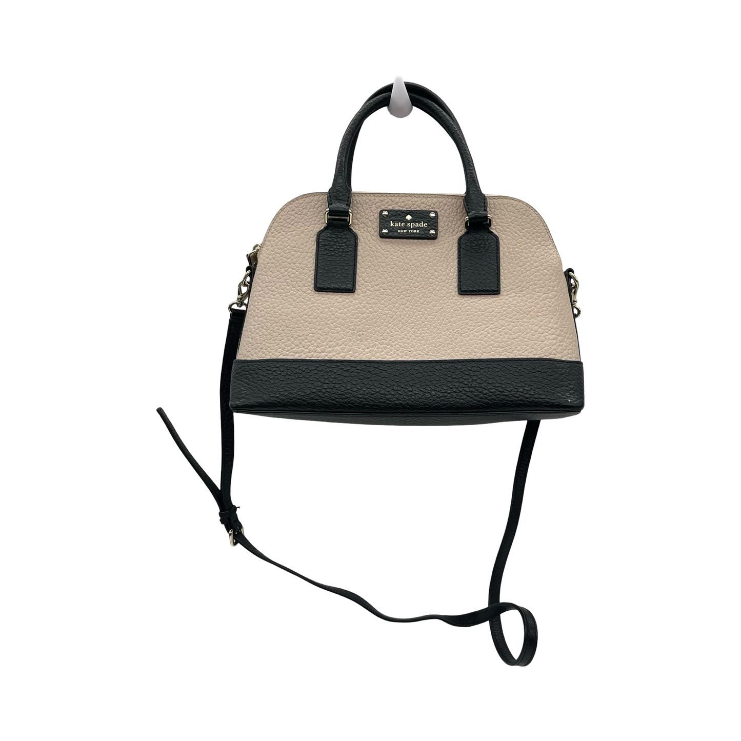 Handbag Designer By Kate Spade In Black & Pink, Size:Medium