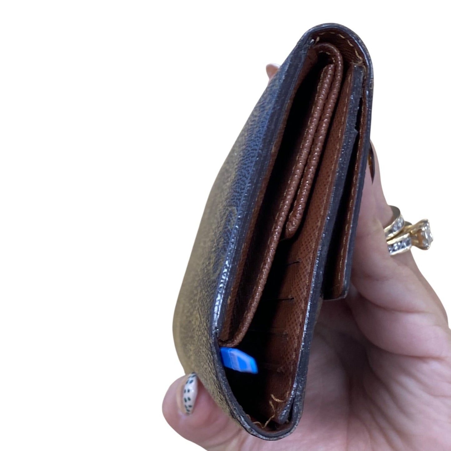 Wallet Luxury Designer By Louis Vuitton In Brown, Size:Medium
