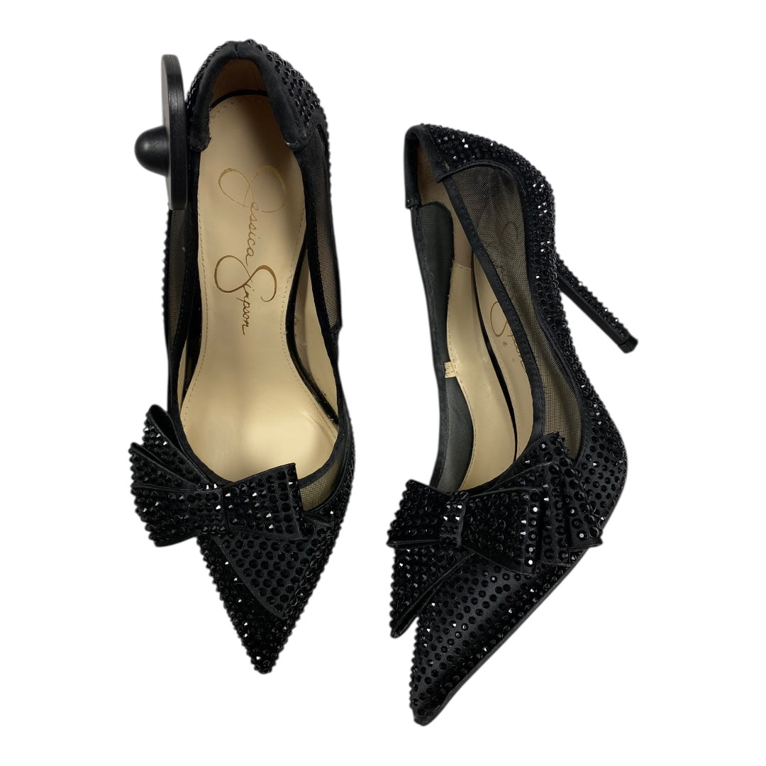 Shoes Heels Block By Jessica Simpson In Black, Size:6.5