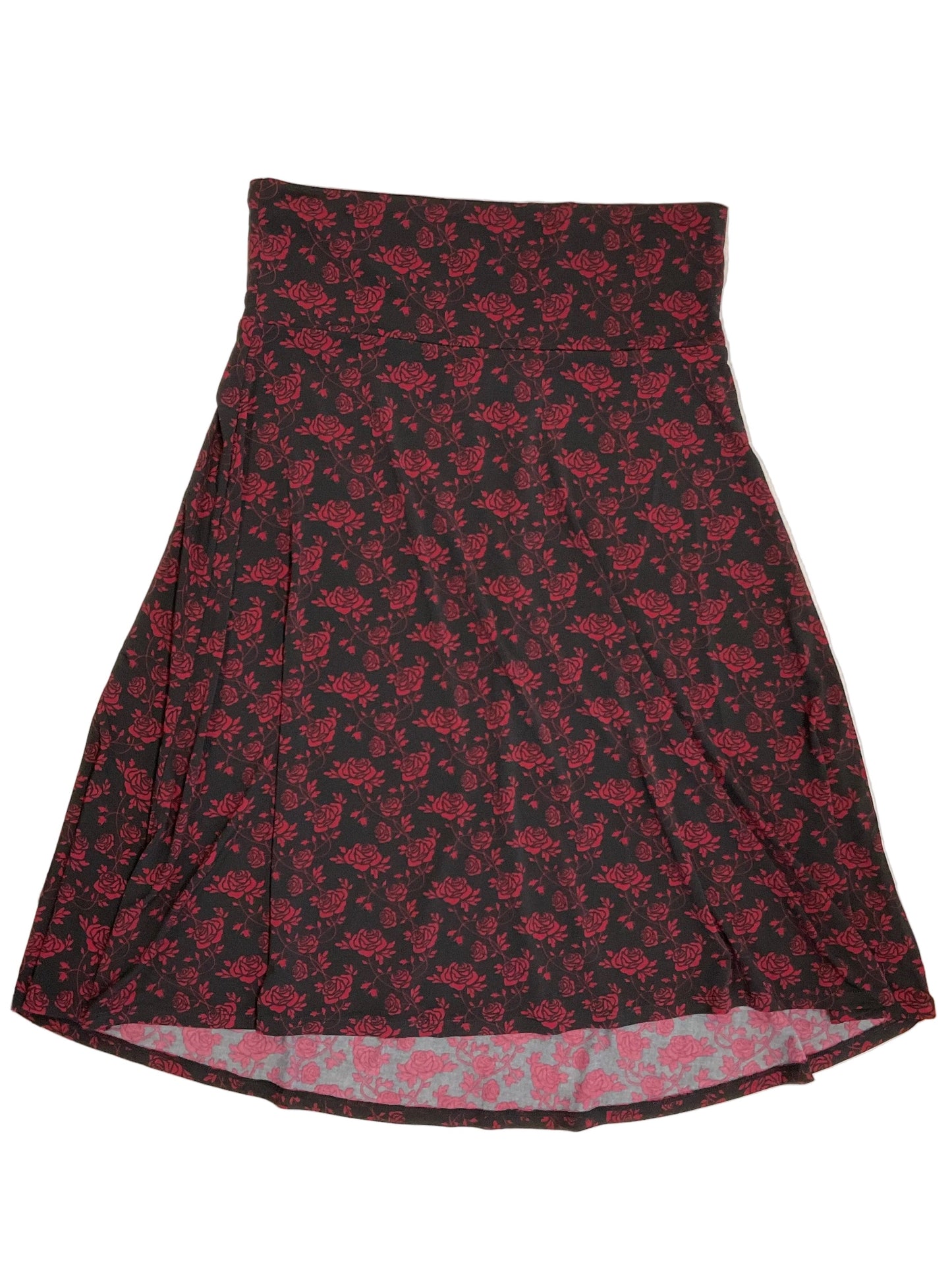 Skirt Midi By Lularoe In Floral Print, Size: L