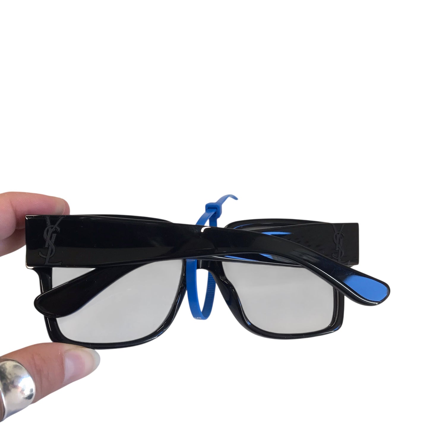 Sunglasses Luxury Designer By Yves Saint Laurent In Black