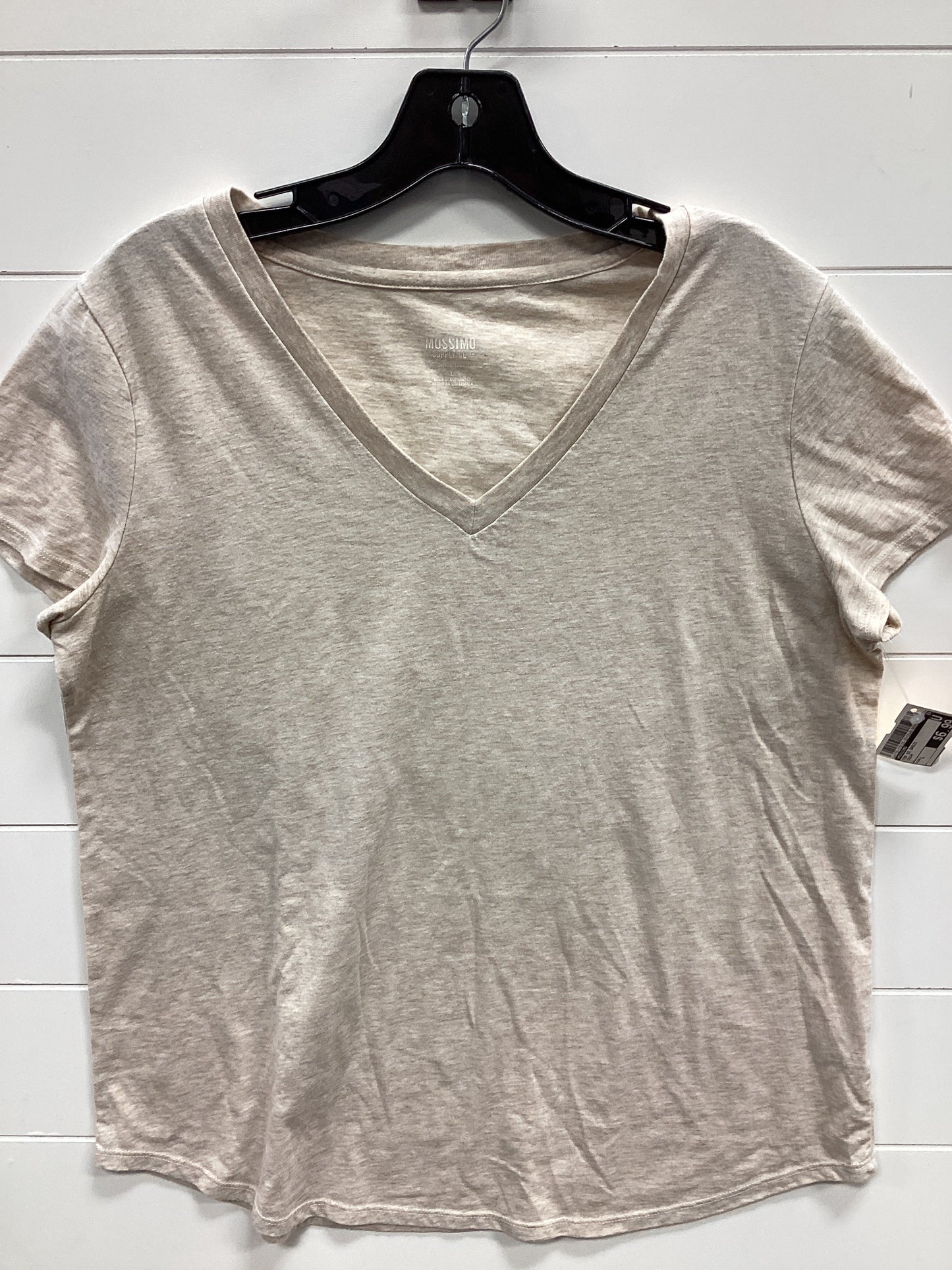 Top Ss Basic By Mossimo In Cream, Size:L