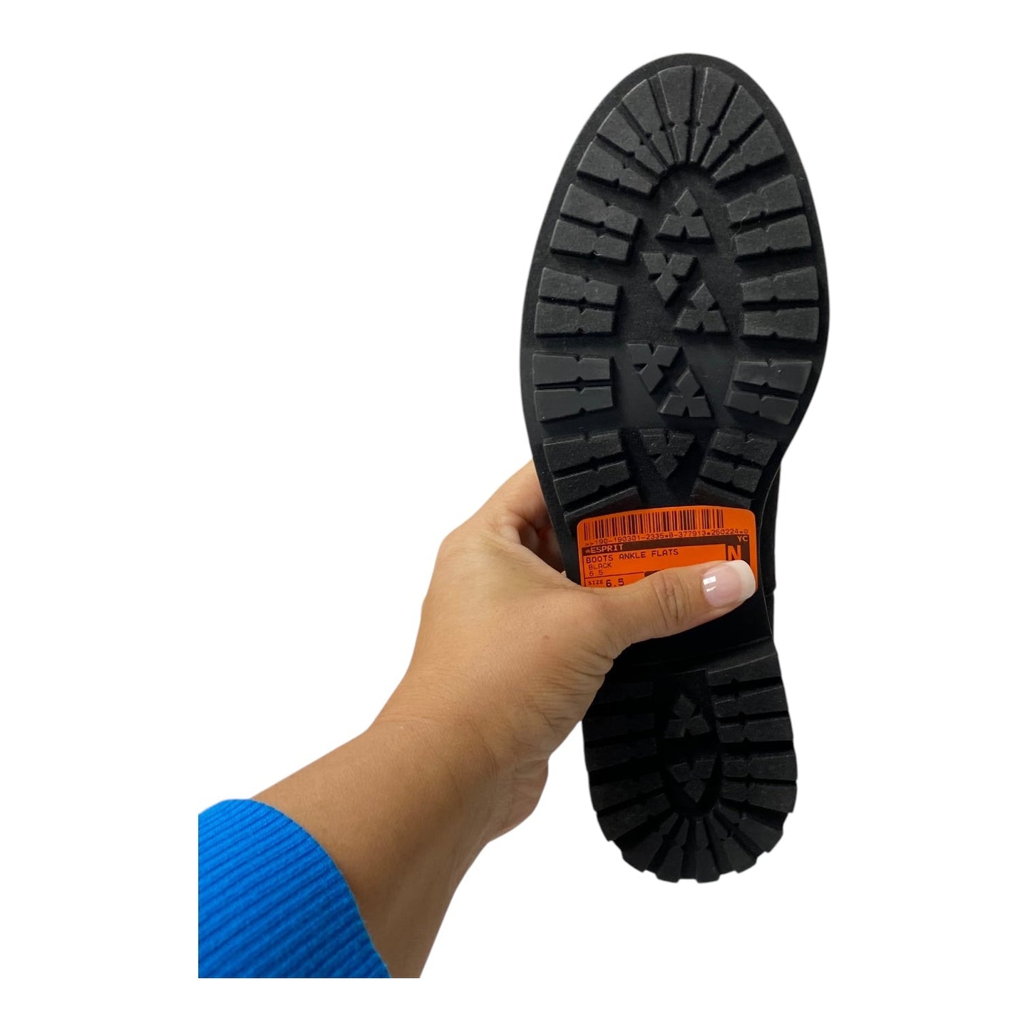 Boots Ankle Flats By Esprit In Black, Size:6.5