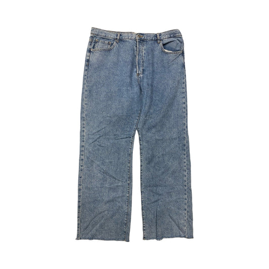 Jeans Wide Leg By Mng In Blue Denim, Size:16