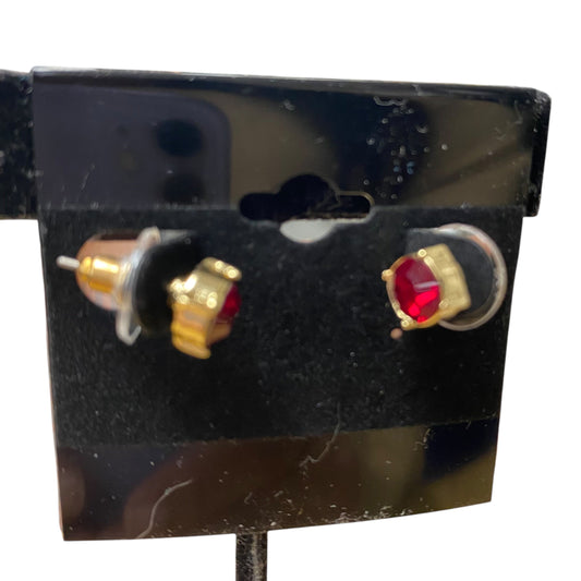 Earrings Stud  In Red