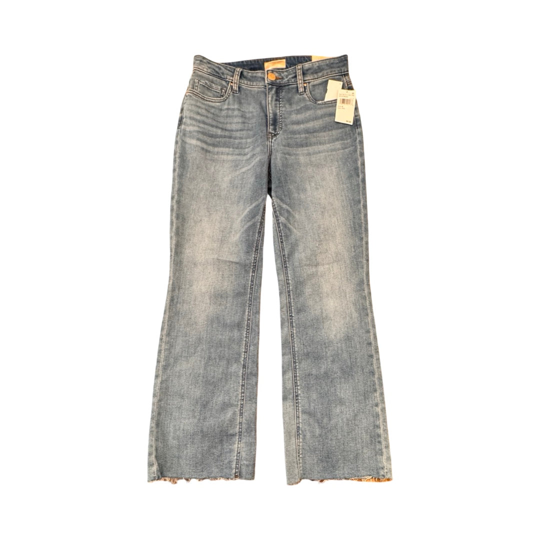 Jeans Flared By Kut In Blue Denim, Size:6