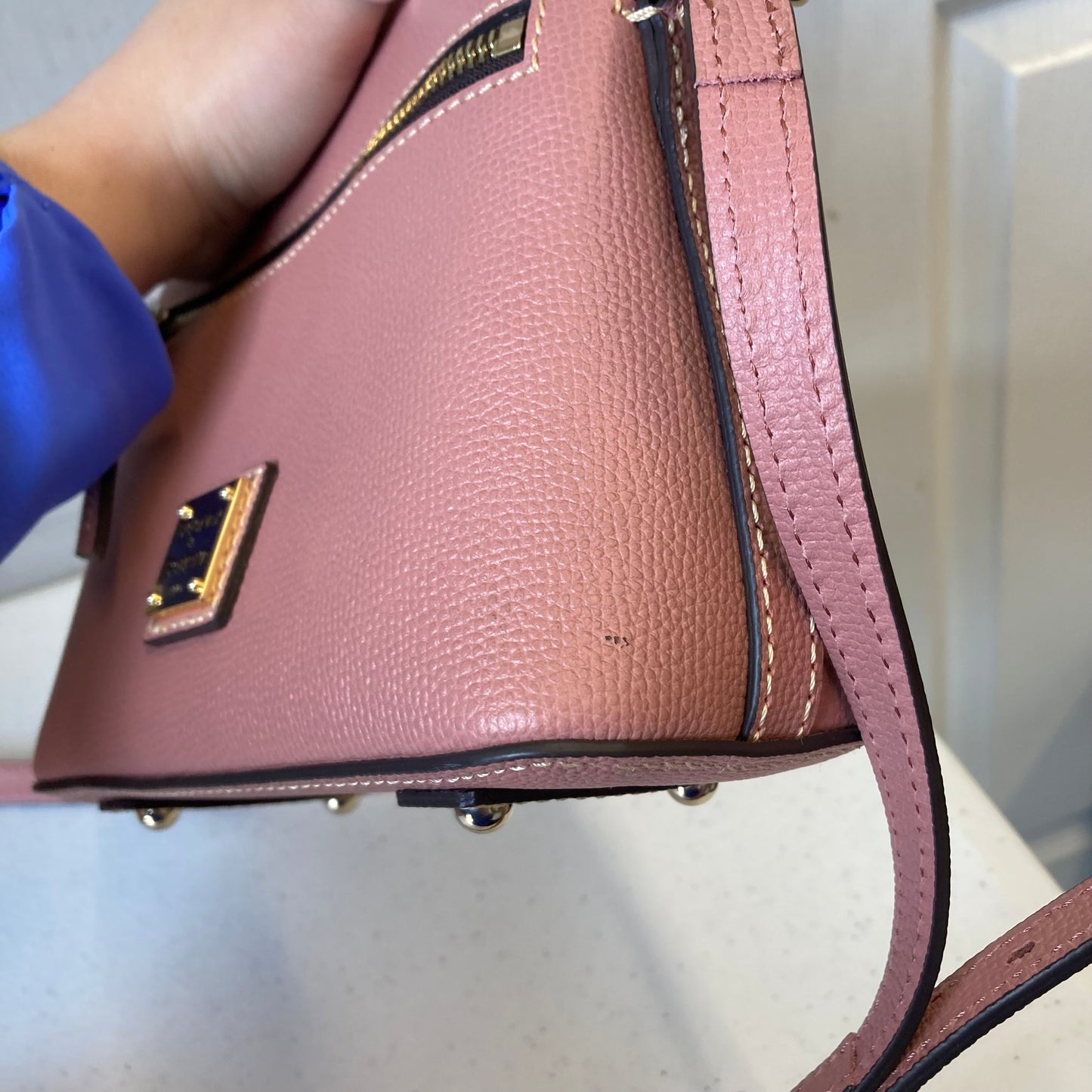 Crossbody Designer By Dooney And Bourke In Pink, Size:Small