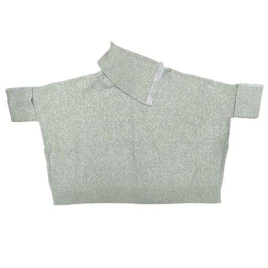 Sweater By Chicos In Grey & Silver, Size:S