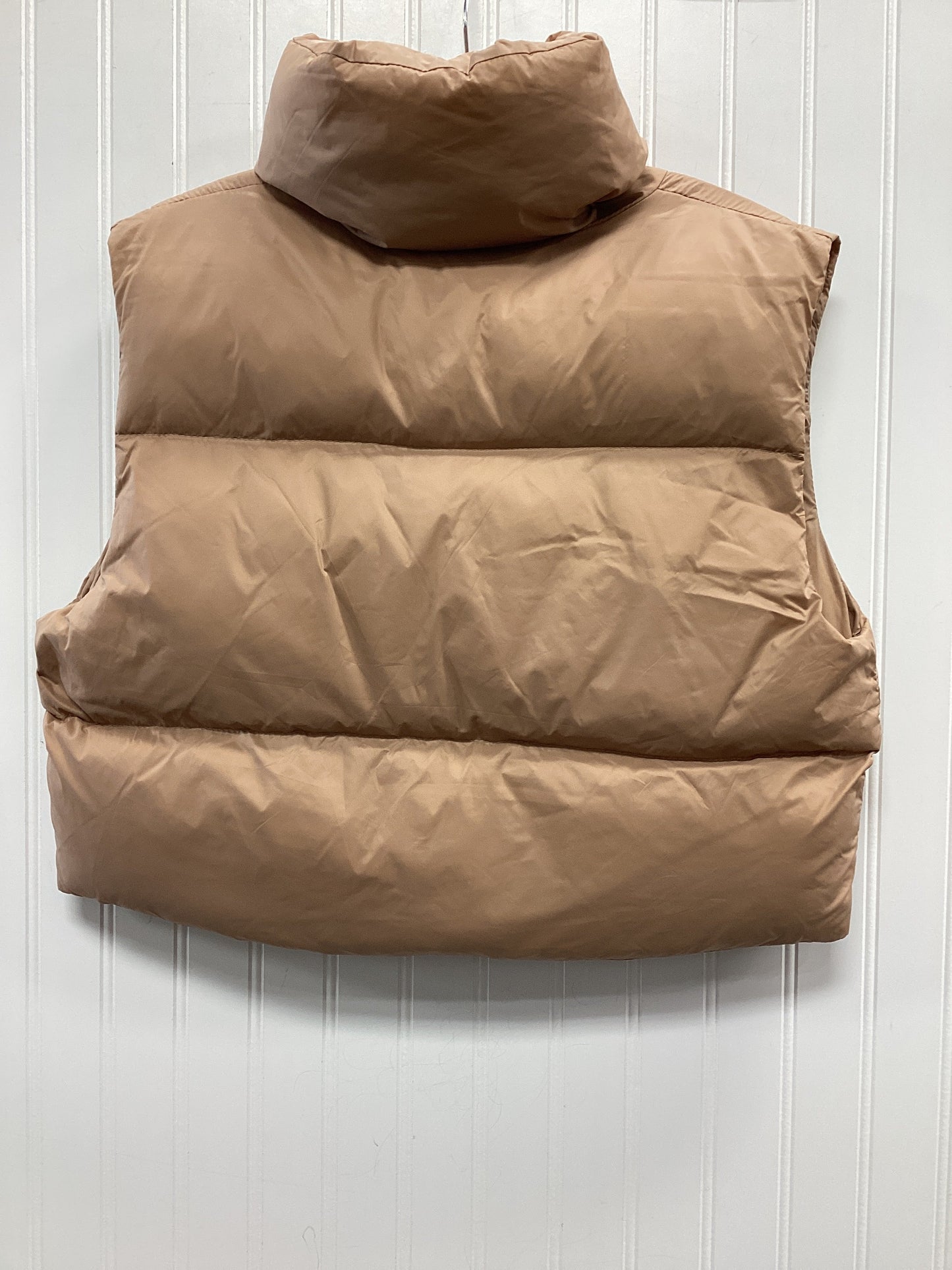 Vest Puffer & Quilted By Clothes Mentor In Tan, Size:M