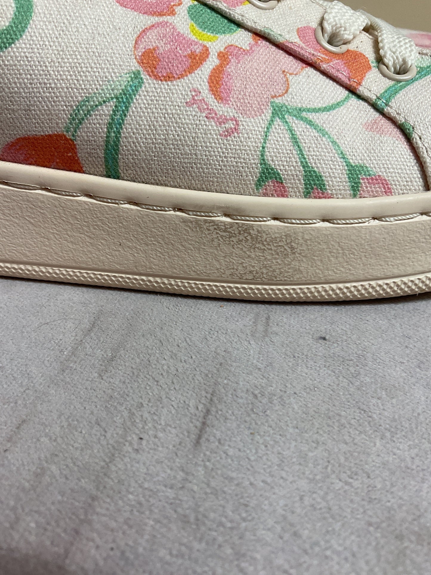 Shoes Designer By Coach In Floral Print, Size:10