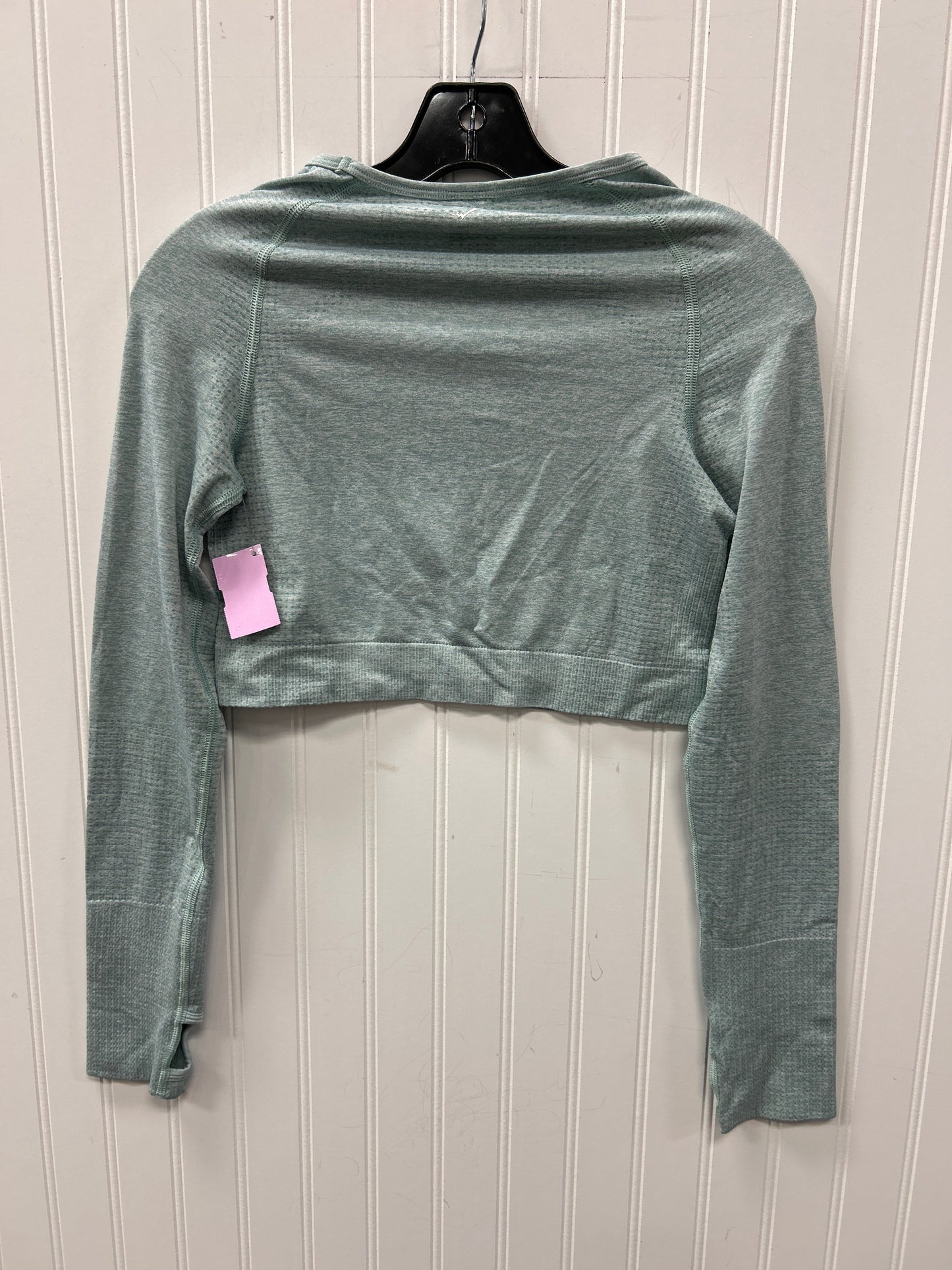 Athletic Top Ls Crewneck By Gym Shark In Teal, Size:L