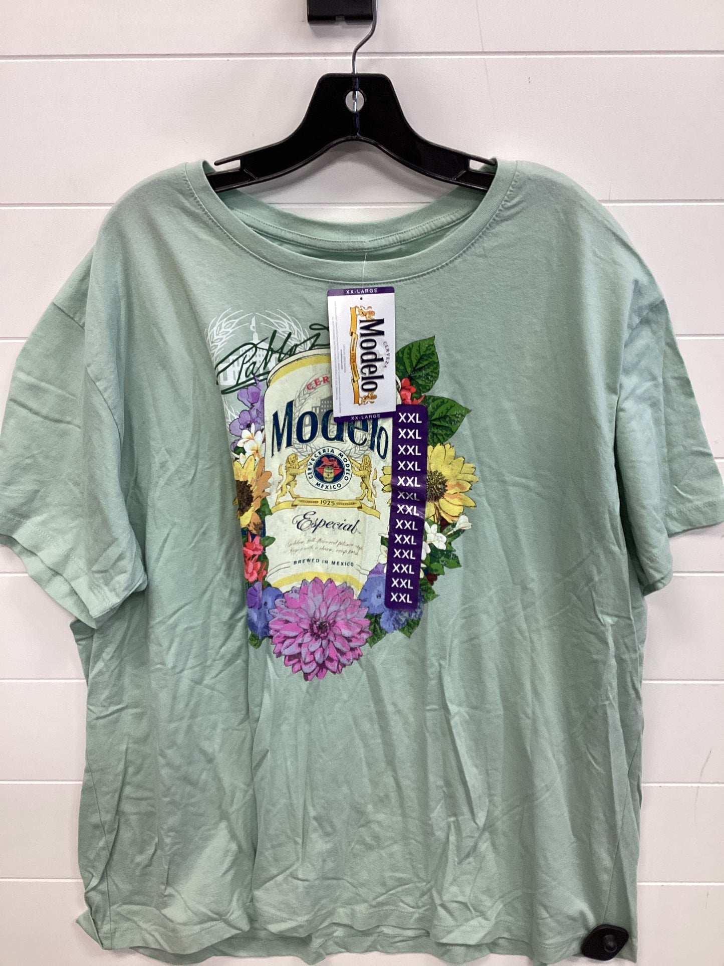 Top Ss By Clothes Mentor In Green, Size:1X