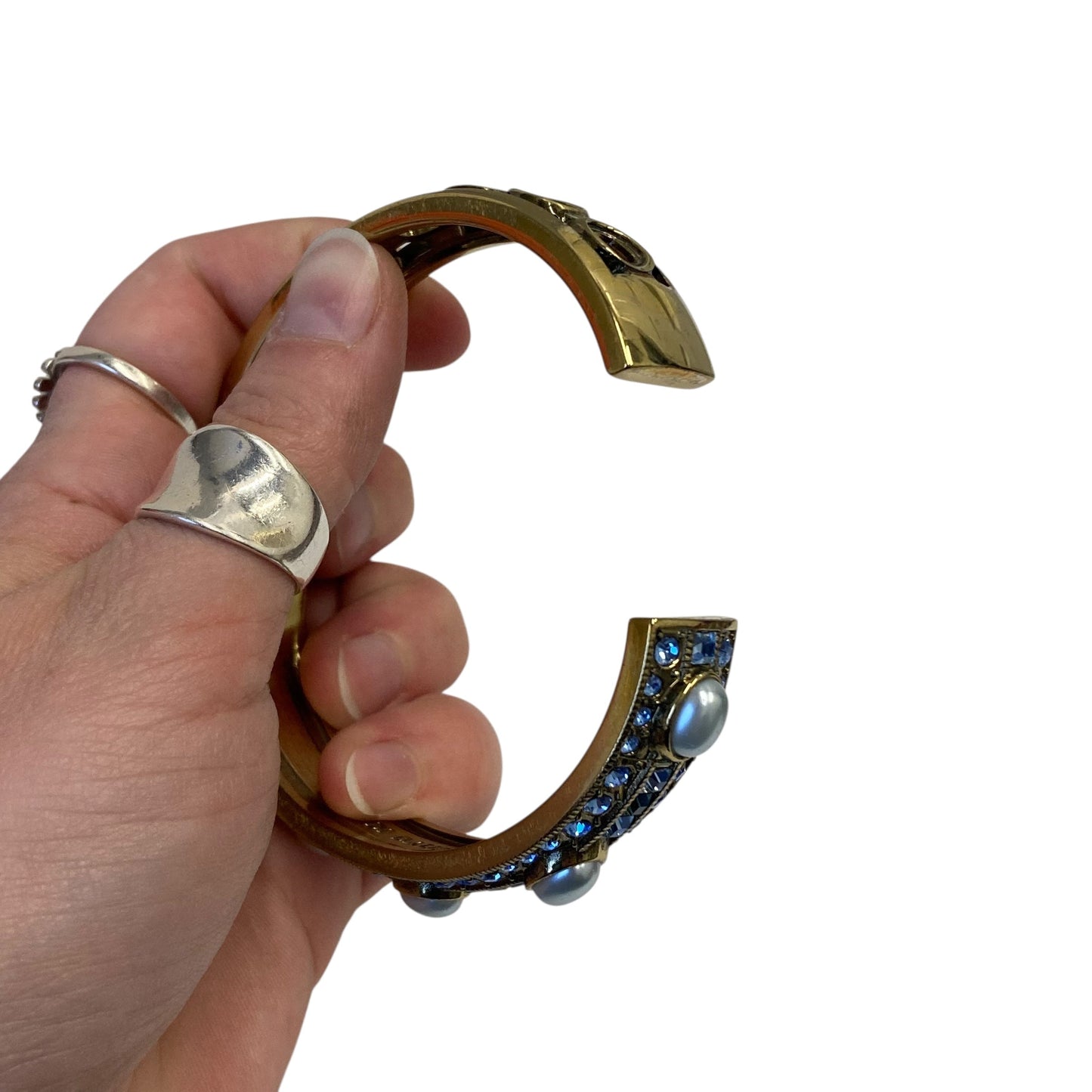 Bracelet Bangle In Blue & Gold