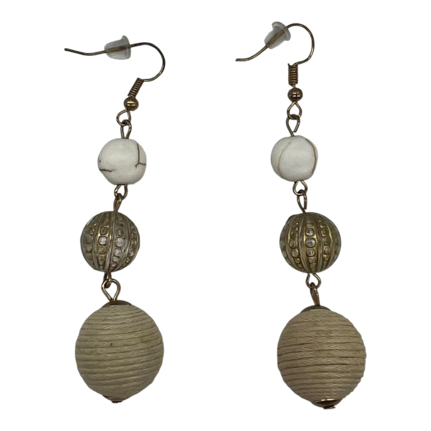 TAN EARRINGS DANGLE/DROP by CLOTHES MENTOR