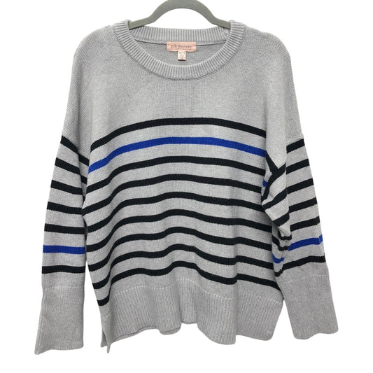 Sweater By Philosophy In Grey, Size:2X